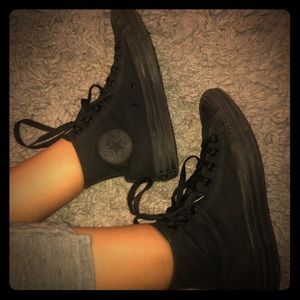 Black High Top Converse